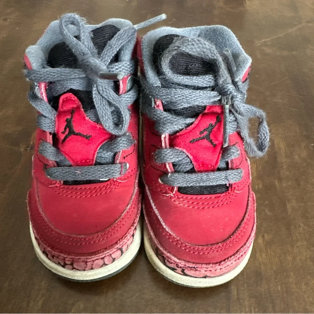 Nike Air Jordan Spizike Toddler‎ Red Black Grey 317701-601 Size 5C (Show Wear)